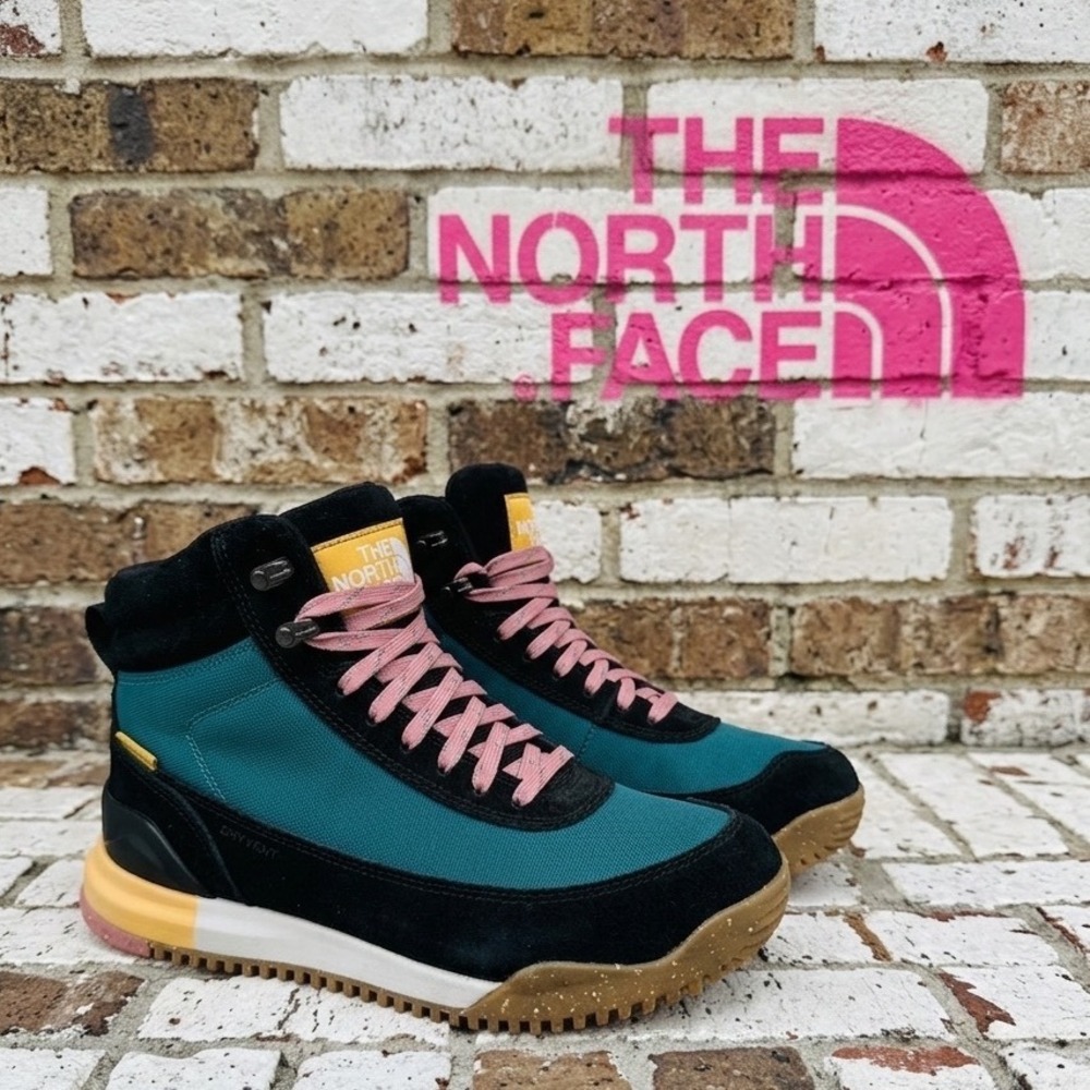 The North Face Back-to-Berkeley waterproof Sport Boots Teal Pink dryvent 8.5